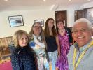 Selfie right to left, Claudio Duran DGE, Barbra Middleton PDG, Jasmine Harrison, Cheryl Law PDG Judith Diment MBE